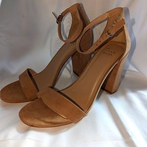 Suede Nude Heels